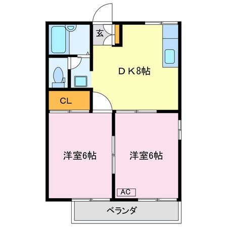 ハミングコリドールCの物件間取画像